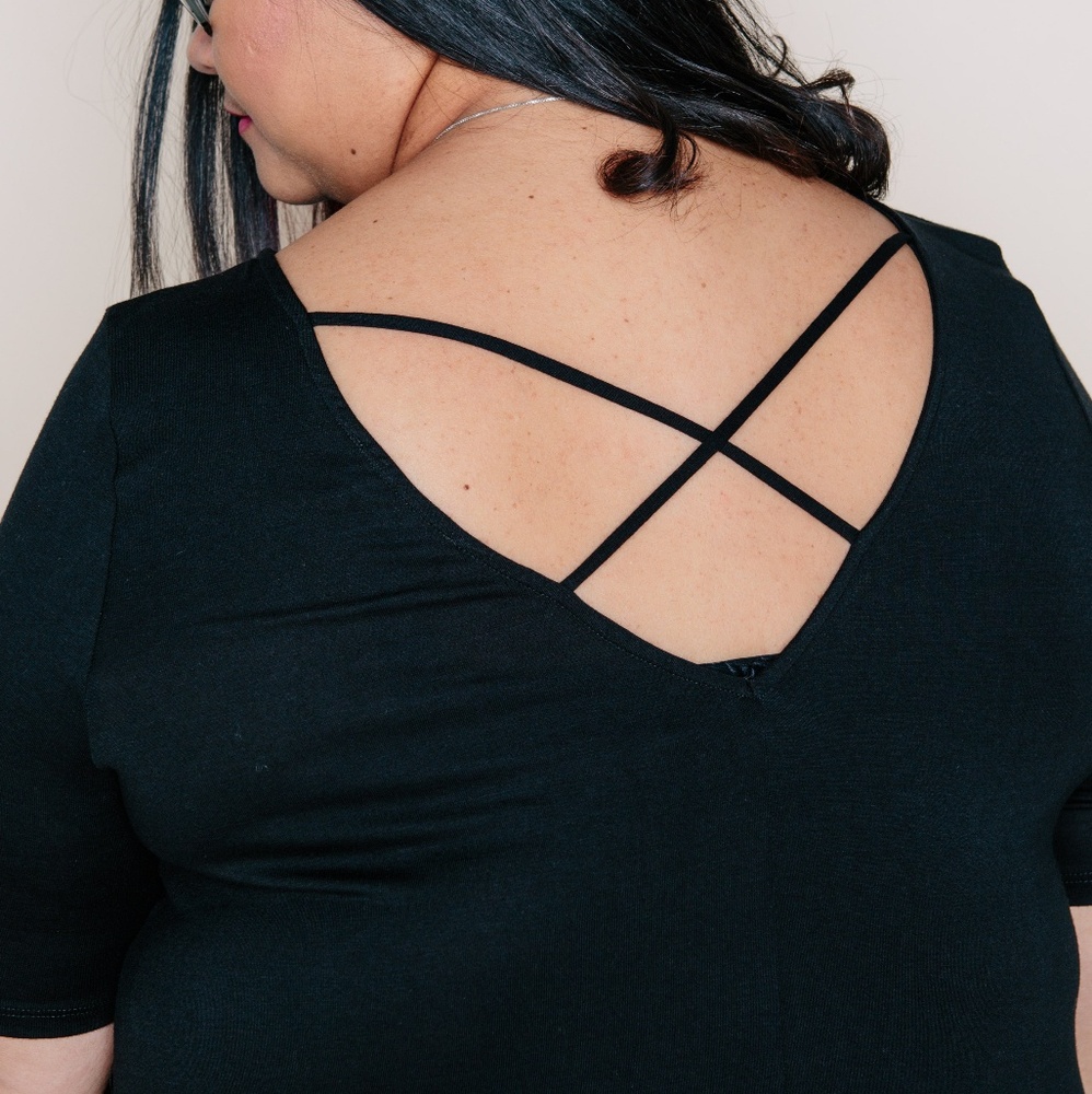 Short Sleeve Ruffle Dress - Picture 3 of 3